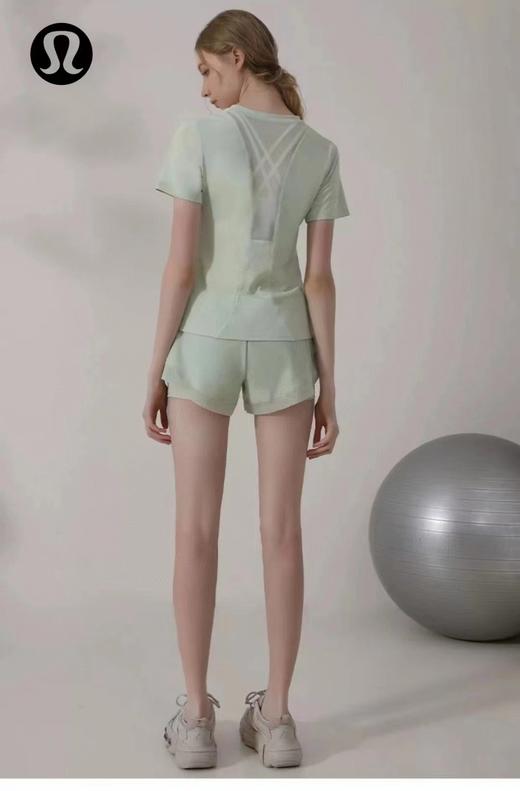 F030669运动短裤女夏季高腰健身跑步裤防走光透气速干训练三分裤瑜伽裤 商品图14