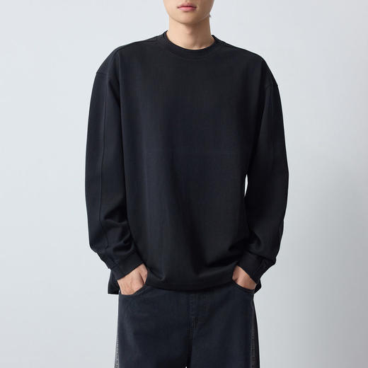 墨麦客男装高智通勤棉锦卫衣男2026春新款双层罗纹领男卫衣55917. 商品图2