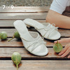 7or9露趾凉鞋拖鞋高跟鞋一脚蹬夏季新款蝴蝶兰 商品缩略图0