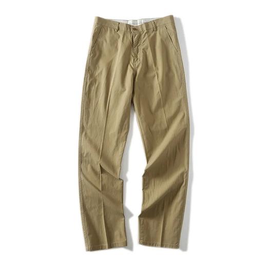 F030606日系风春秋季男士直筒纯色简约透气休闲商务长裤 商品图7