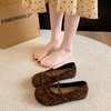 【64.9/双】包女棕色平底单鞋鞋全芭蕾舞博肯春款外穿复古奶奶鞋森系软底圆头聚★为爱严选 商品缩略图1