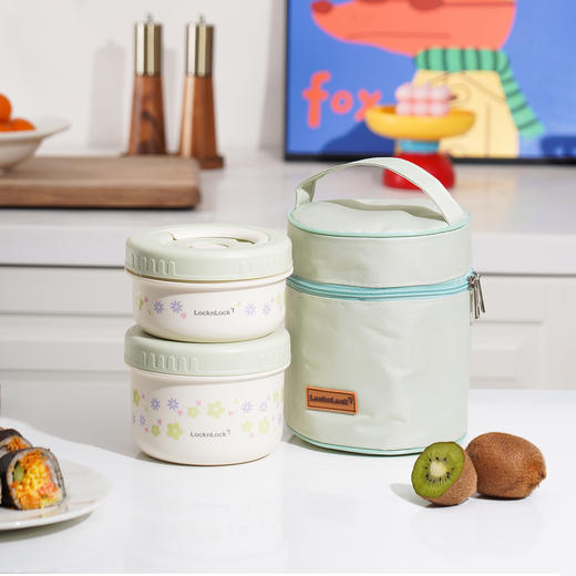 乐扣乐扣（LOCK&LOCK）圆形保温饭盒不锈钢便当盒 yc0309036 商品图5