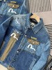 F030689男士解构风格拼布牛仔夹克外套男春秋款牛仔衣 商品缩略图2