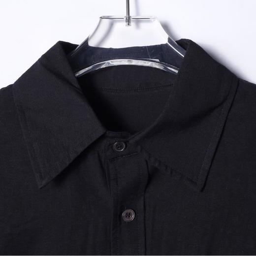 25AS380SDSA男士秋冬新款痞帅男装简约基础款纯色口袋翻领长袖衬衫百搭 商品图2