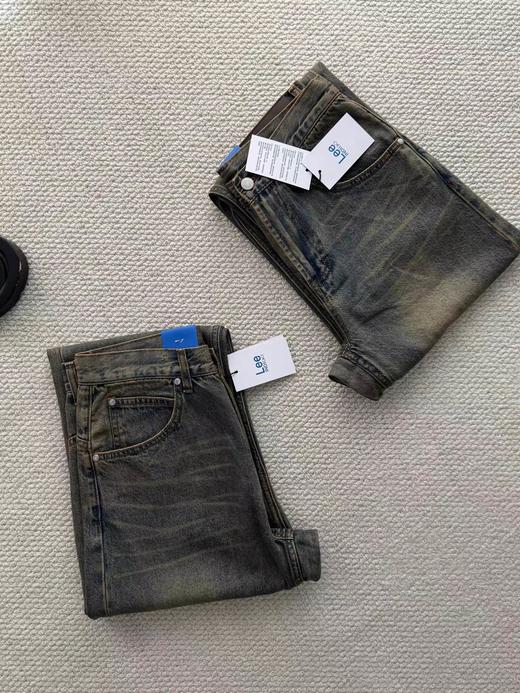 F030687秋季重水洗男士直筒高弹力阔腿牛仔裤 商品图6