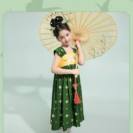 笛莎/Deesha 【观山见】2026年夏季新款女童国风连衣裙 商品图0