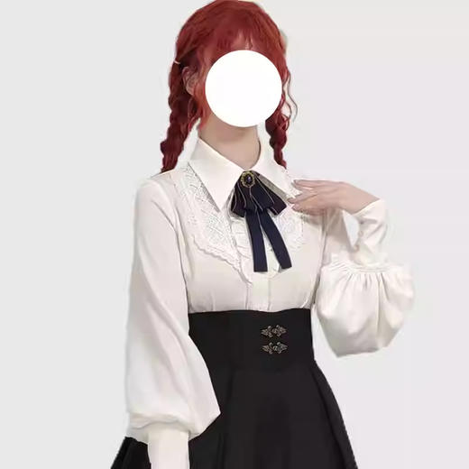裁缝学苑AS641复古Lolita 衬衫马甲半身裙套装纸样女装三件套样板图纸 商品图2