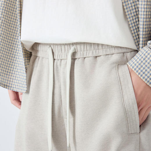 墨麦客男装美式休闲弯刀裤子男2026春季新款松紧腰休闲裤男91558. 商品图1