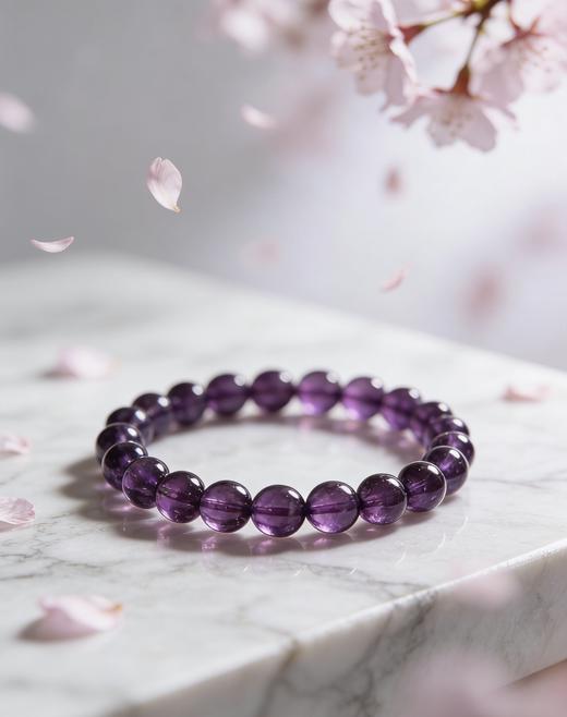 水晶群专属福利 | 迷罗元和堂 | 乌拉圭紫水晶单圈手串【器悟雅玩】 商品图1