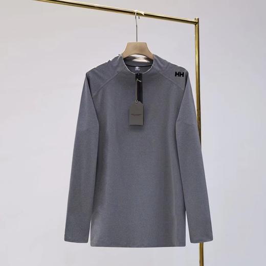 F030629休闲户外速干高弹力舒适运动无痕拉链设计上衣 商品图3