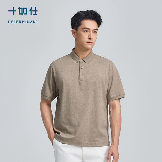 【门店同款】十如仕春夏新品通勤休闲纯棉汗无痕短袖POLO衫P21-04 商品图2