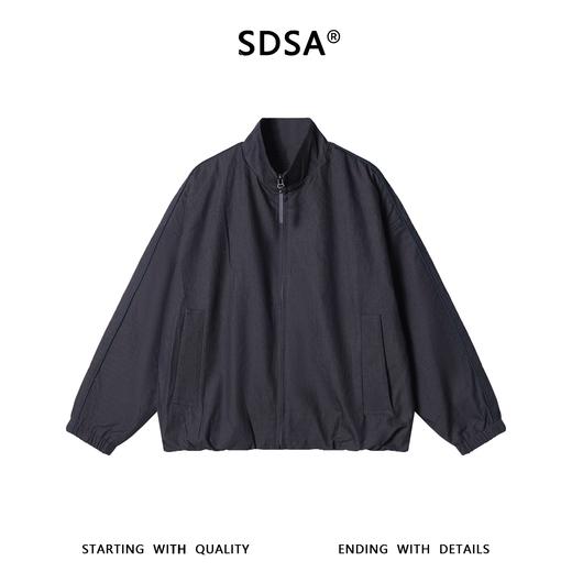 SDSA男装2026新款高贵轻奢做旧风格字母印花拉链立领夹克百搭时尚 商品图0