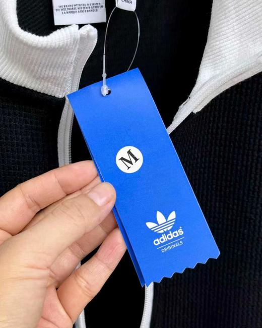 F030648男女同款针织华夫格立领运动宽松夹克外套 商品图11