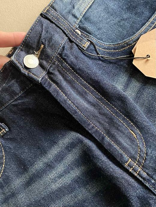 F030619男士基础款水洗做旧小直筒休闲牛仔裤 商品图7