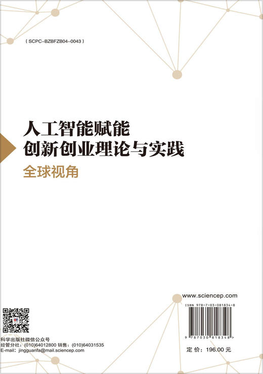 人工智能赋能创新创业理论与实践：全球视角 商品图1