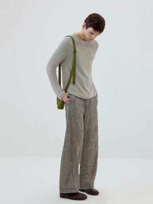 Simple Project/M2610/和纸纱修身坑条针织衫 商品图2