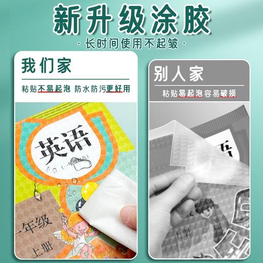 开学福利【送姓名贴❗️9.9到手🔥书膜套装】加厚，高质量，可食用级环保材质❗️16K书皮纸自粘透明磨砂A4小学生包书皮保护套防水免裁 商品图2