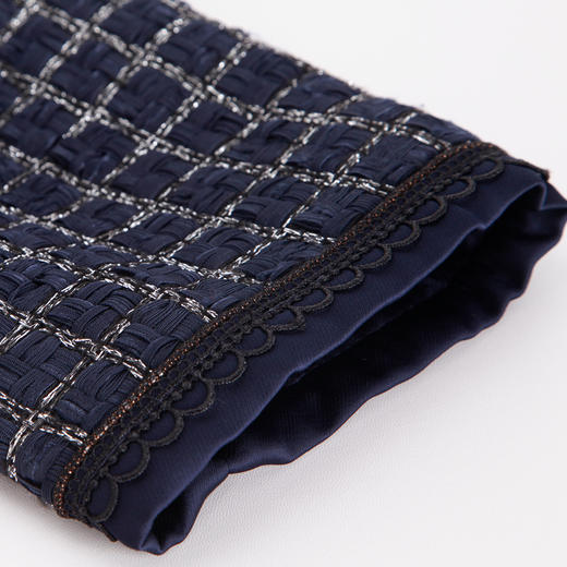 MA802斯尔丽2022年春季新款v领假两件小香风钉珠A摆连衣裙 商品图6