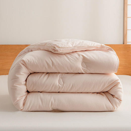 A类无印提花大豆纤维被良品纯色秋冬被芯加厚保暖棉被亲肤软被子 商品图1