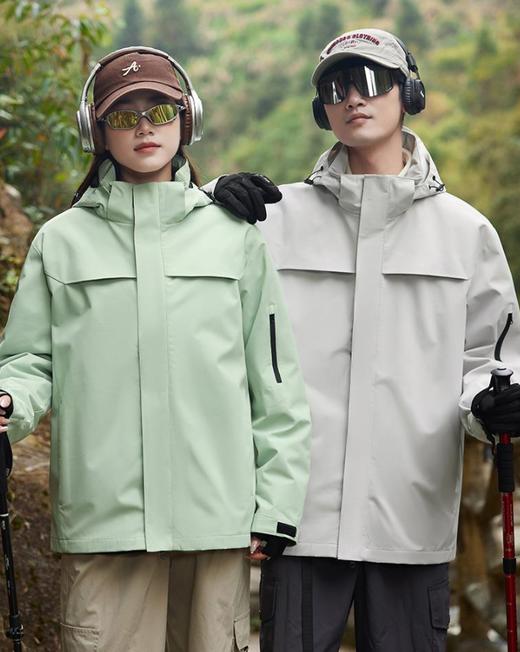 【春秋款户外夹克风衣男女同款】防风防水男女同款潮流时尚休闲夹克外套情侣款ph 商品图4