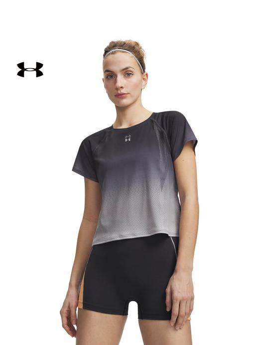 安德玛UA春夏Halo Run女子提花跑步运动短袖T恤6010902-016 商品图0