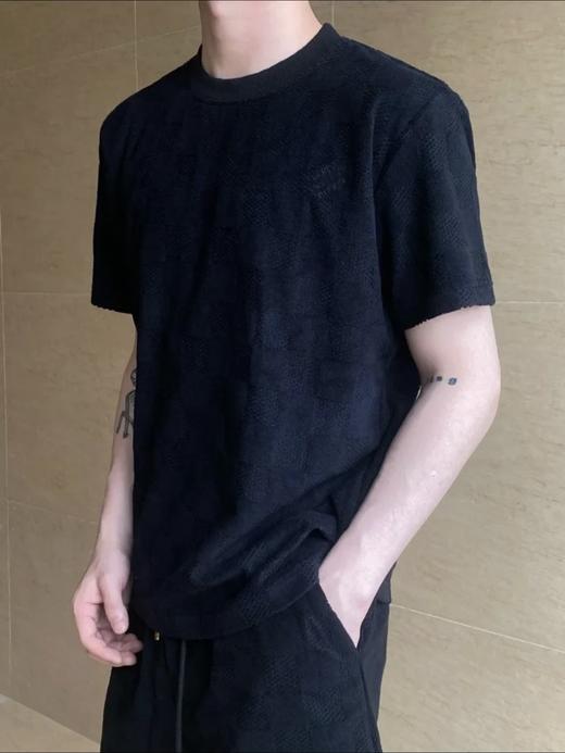 驴家25ss毛巾格提花短袖T恤（DY） 商品图2