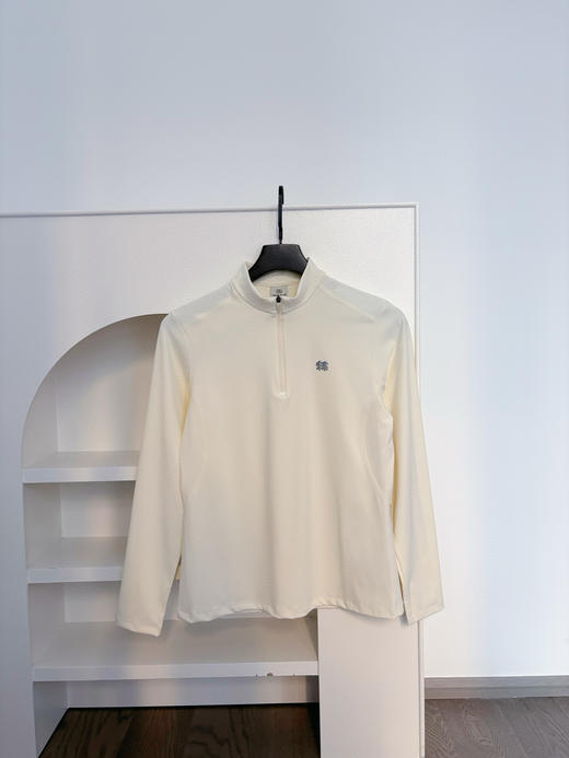 点此购买 可隆户外休闲衣女士微拉绒半拉链长袖T恤 qk 341425 商品图3