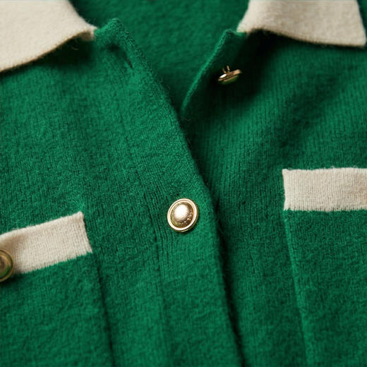 PALUOPO/PL翻领女开衫ET23862R/约重275g帕罗 商品图8