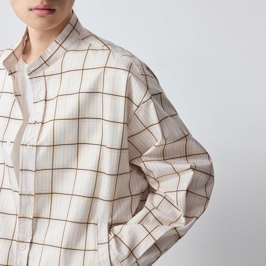 墨麦客男装城市运动格子轻薄夹克男2026春新款假两件男外套81597. 商品图1