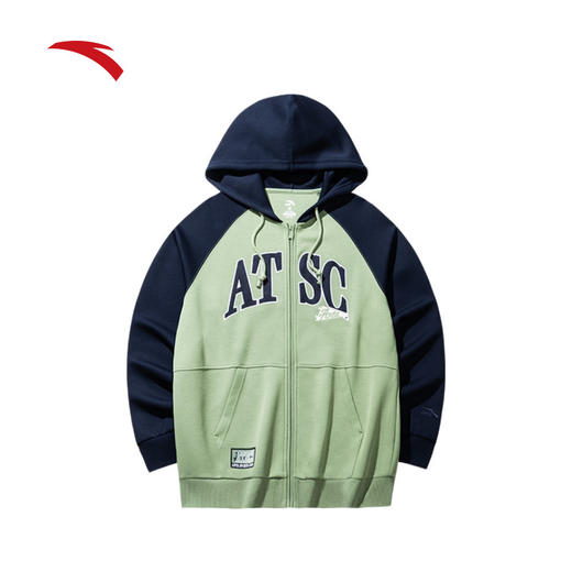 【超值】安踏（ANTA）运动外套男当季连帽字母针织运动上衣开衫连帽卫衣152438711 商品图0