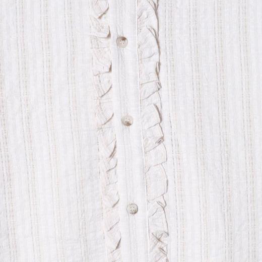 26CS25SDSA男装2026新款高贵轻奢简约时尚领口珠子花边翻领长袖衬衫百搭 商品图2