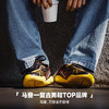 马登复古足球德训鞋男春季新款翻盖皮面黑黄色鞋子平底运动休闲鞋 商品缩略图4