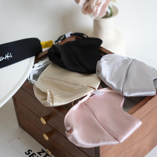 【桑蚕丝防晒口罩/面罩】UPF50+ 有效阻隔紫外线 人工缝制高品质 商品图1