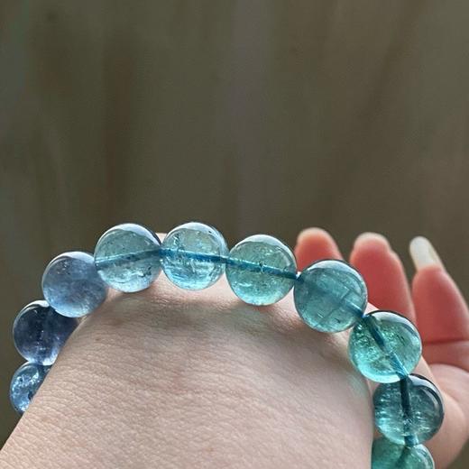 12mm蓝色碧玺手链 商品图8