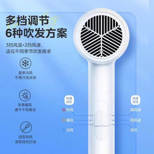 美的电吹风机负离子家用护发速干1800W大功率折叠风筒大风力FZ201 商品图3