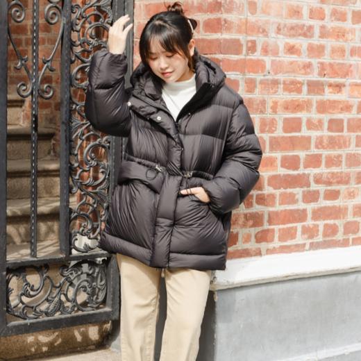 抽绳连帽羽绒服|95%霍尔多巴吉白鹅绒，舒适保暖，持久蓬松 商品图0