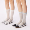 4双一组！26春新款卷边堆堆中筒袜 轻薄镂空设计  经典条纹元素 袜筒自然堆堆褶皱、营造不经意的慵懒感~ 商品缩略图2