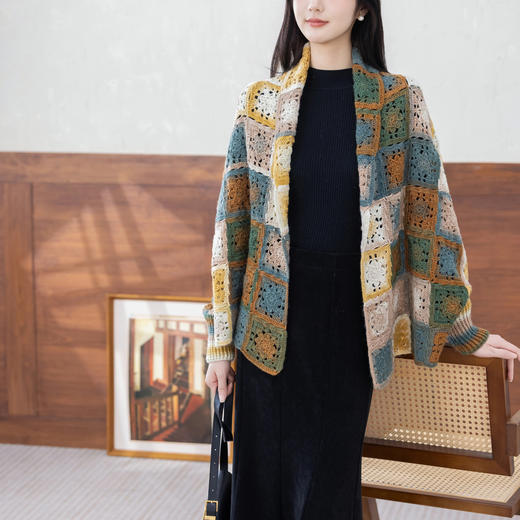 苏苏姐家漫野大披肩（莫奈版）手工diy钩针编织毛线团材料包 商品图1