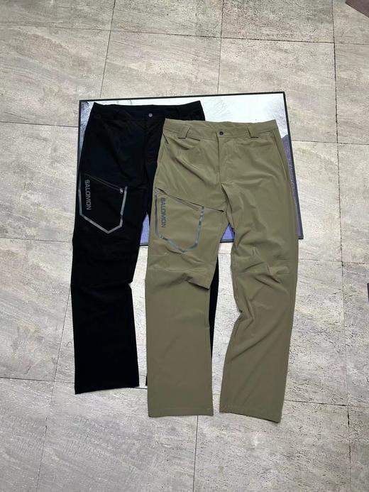 F030693口袋字母冰丝徒步裤男款运动徒步登山软壳裤 商品图0