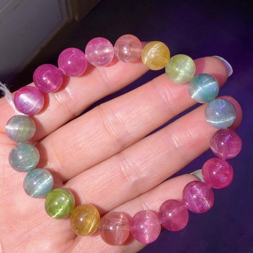 9.8mm彩虹碧玺手链 商品图6