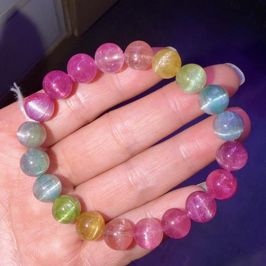 9.8mm彩虹碧玺手链 商品图2