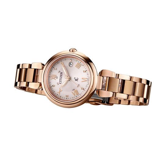 西铁城日本官方正品xC系列新款舒博钛光动能多局电波手表女ES9468-51W 商品图4