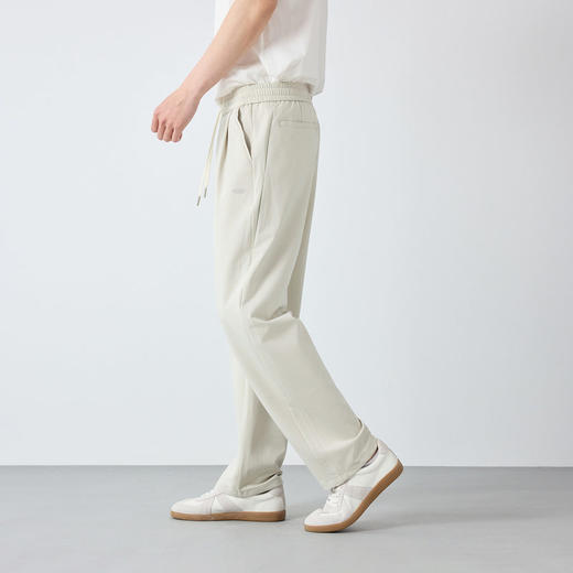 墨麦客男装高智通勤休闲裤男2026春季新款松紧腰抽绳裤子男91573. 商品图3