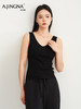 【针织吊带】阿菁娜春季新款四季万能打底双面两穿针织吊带V领显瘦方领利落F31C301007 商品缩略图0