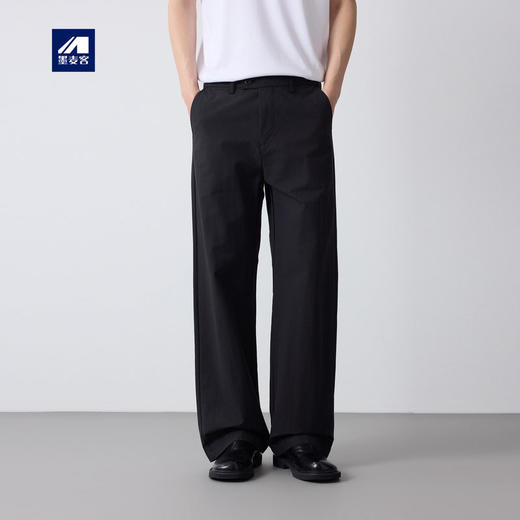 墨麦客美式休闲直筒宽松休闲裤男2026春款天丝混纺男士裤子91581. 商品图0