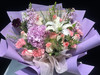 38女神节花束【 紫雾甜堂】新鲜鲜花花束 爱莎玫瑰粉色康乃馨粉色绣球混搭花束 （可备注送货时间） 商品缩略图1