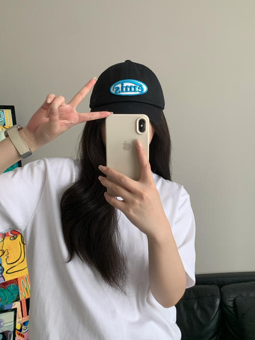 纯正韩单emis可乐标狗爪刺绣棒球帽鸭舌帽 商品图4