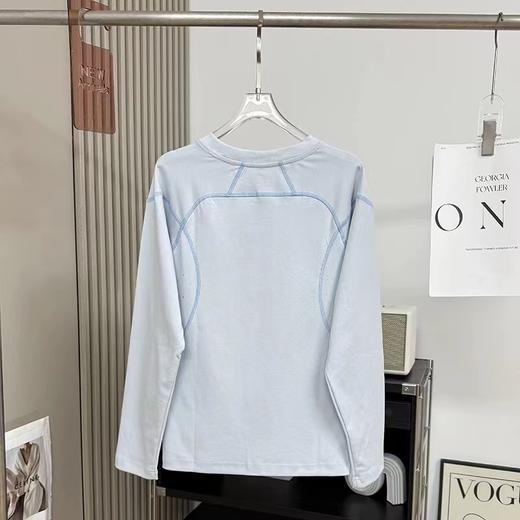 F030672户外山系撞色明线空气层柔软透气运动长袖T恤衫 商品图8