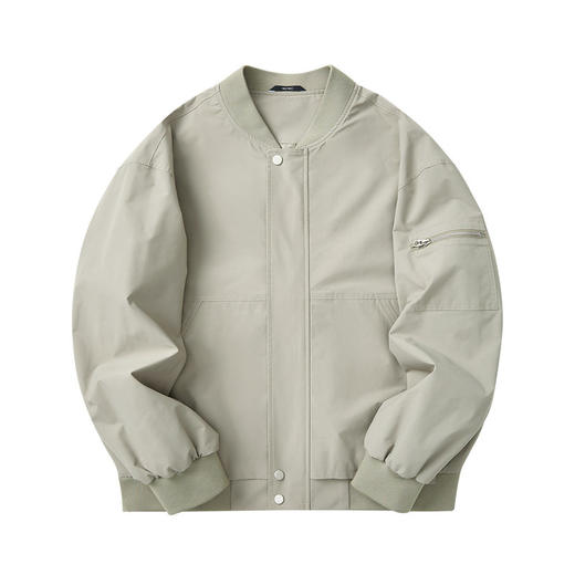 墨麦客简约棒球领飞行服夹克男2026春季款纯色男士休闲外套80406. 商品图4