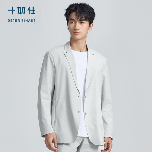 【门店同款】十如仕商务休闲平驳领西装防泼水轻量西装BZ02-01 商品图2